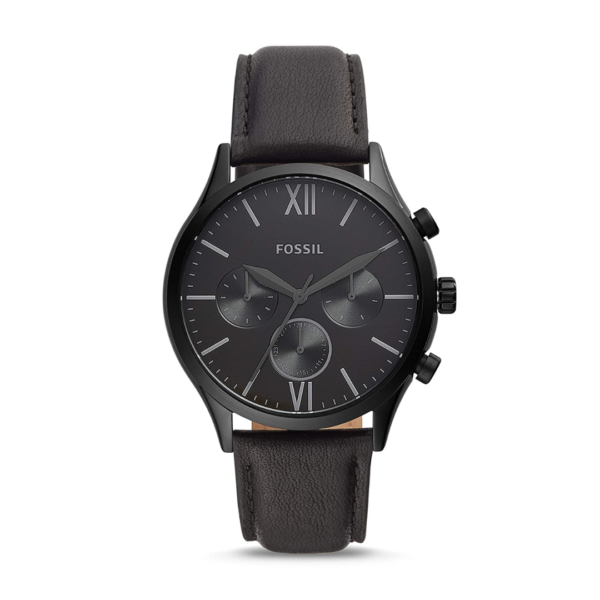 Fossil Chronograph Men's Watch (Black Dial Black Colored Strap)